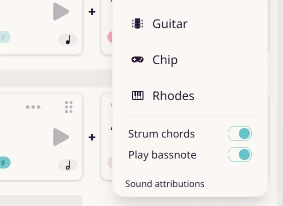 Playback options